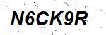 CAPTCHA verification image containing distorted text characters