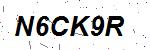 CAPTCHA verification image containing distorted text characters
