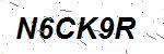 CAPTCHA verification image containing distorted text characters