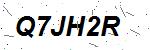 CAPTCHA verification image containing distorted text characters