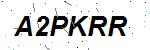 CAPTCHA verification image containing distorted text characters