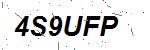 CAPTCHA verification image containing distorted text characters