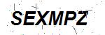 CAPTCHA verification image containing distorted text characters