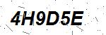 CAPTCHA verification image containing distorted text characters