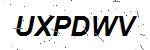 CAPTCHA verification image containing distorted text characters
