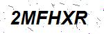 CAPTCHA verification image containing distorted text characters