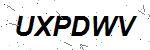 CAPTCHA verification image containing distorted text characters