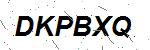 CAPTCHA verification image containing distorted text characters