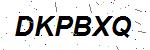 CAPTCHA verification image containing distorted text characters