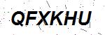 CAPTCHA verification image containing distorted text characters