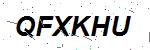 CAPTCHA verification image containing distorted text characters
