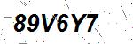 CAPTCHA verification image containing distorted text characters