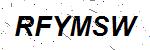 CAPTCHA verification image containing distorted text characters