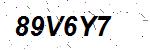 CAPTCHA verification image containing distorted text characters