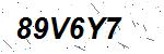 CAPTCHA verification image containing distorted text characters