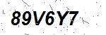 CAPTCHA verification image containing distorted text characters