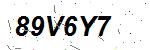 CAPTCHA verification image containing distorted text characters