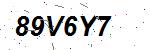 CAPTCHA verification image containing distorted text characters