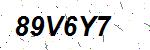 CAPTCHA verification image containing distorted text characters