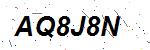 CAPTCHA verification image containing distorted text characters