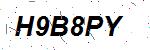 CAPTCHA verification image containing distorted text characters