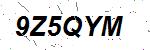 CAPTCHA verification image containing distorted text characters