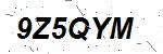 CAPTCHA verification image containing distorted text characters