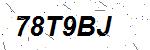 CAPTCHA verification image containing distorted text characters