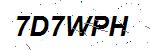 CAPTCHA verification image containing distorted text characters