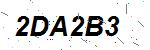 CAPTCHA verification image containing distorted text characters