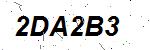 CAPTCHA verification image containing distorted text characters