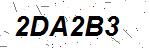 CAPTCHA verification image containing distorted text characters