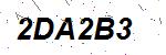 CAPTCHA verification image containing distorted text characters