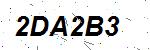 CAPTCHA verification image containing distorted text characters