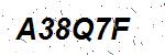 CAPTCHA verification image containing distorted text characters