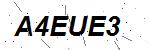 CAPTCHA verification image containing distorted text characters
