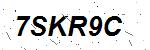 CAPTCHA verification image containing distorted text characters
