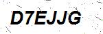 CAPTCHA verification image containing distorted text characters