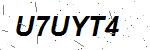 CAPTCHA verification image containing distorted text characters