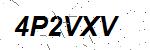 CAPTCHA verification image containing distorted text characters