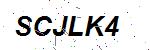 CAPTCHA verification image containing distorted text characters
