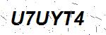 CAPTCHA verification image containing distorted text characters