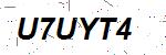CAPTCHA verification image containing distorted text characters