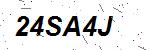 CAPTCHA verification image containing distorted text characters