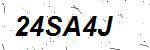 CAPTCHA verification image containing distorted text characters