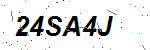 CAPTCHA verification image containing distorted text characters