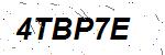 CAPTCHA verification image containing distorted text characters
