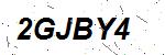 CAPTCHA verification image containing distorted text characters