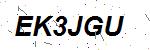 CAPTCHA verification image containing distorted text characters