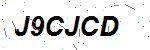 CAPTCHA verification image containing distorted text characters